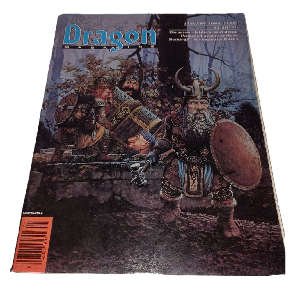 Vintage:  Dragon Magazine # 129 January 1988 -  Dwarves, Drivers, and Drow